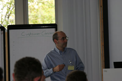 Speakers speak at European user meeting