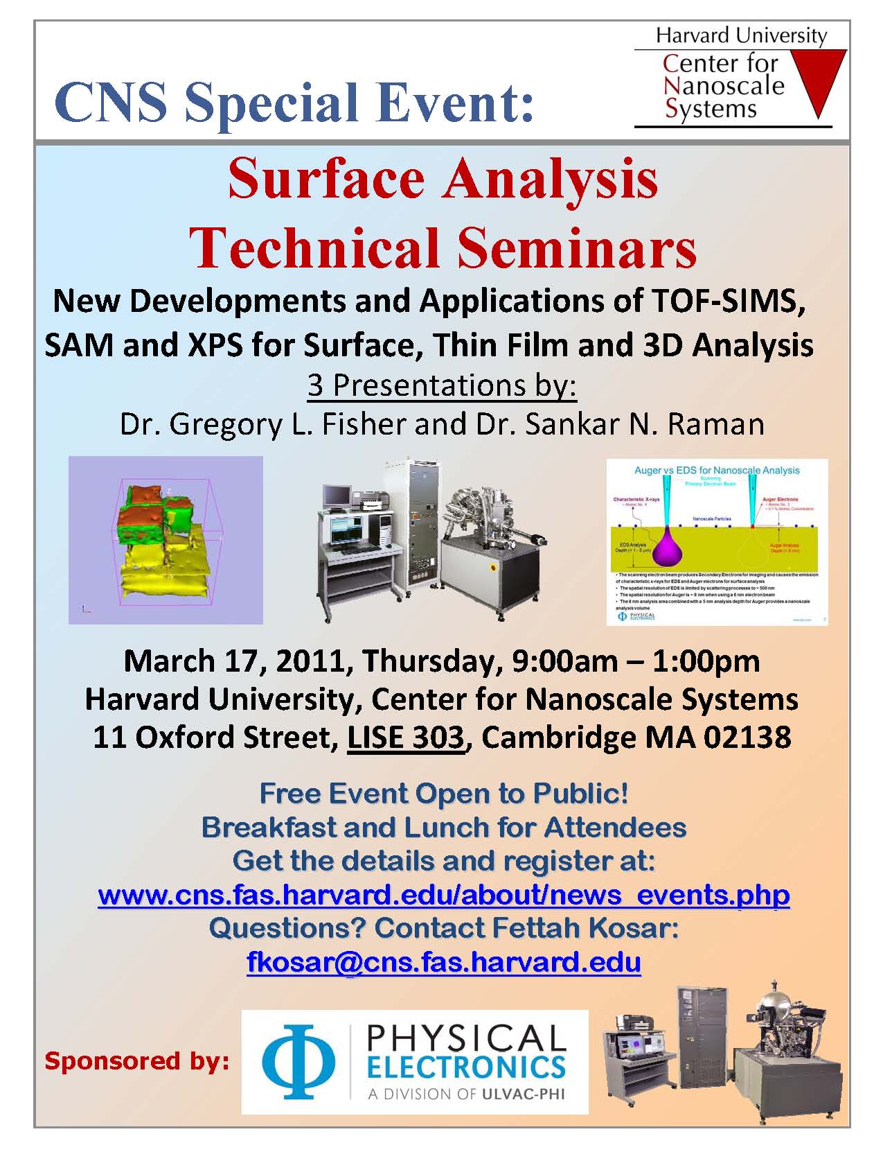 CNS Special Event Flyer
